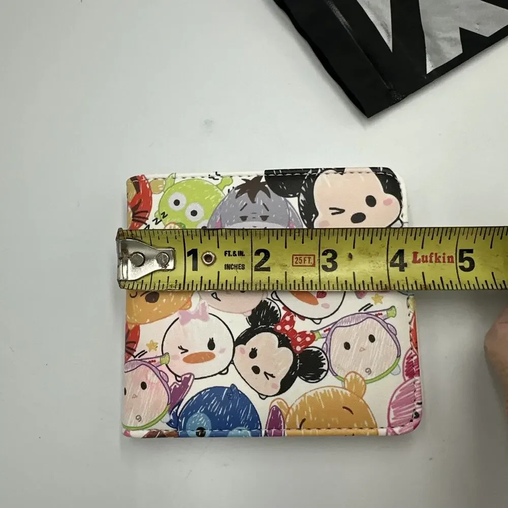 Bifold Wallet Unisex Disney Mini Characters Best Friends Faux Leather Adult Teen